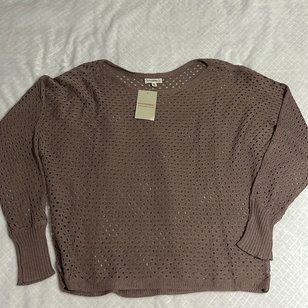 BEAUTIFUL Coco open knit top! NWT
